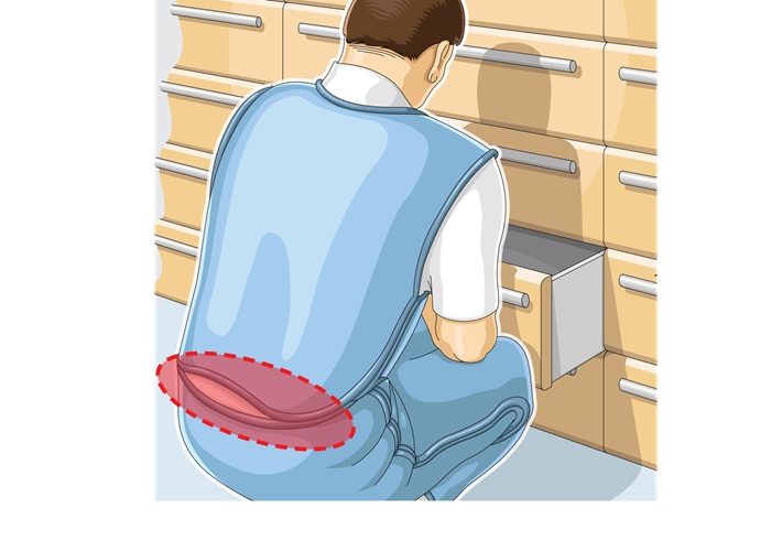 Sitzposition Rückenschutz