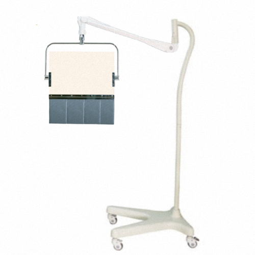 Transparente Strahlenschutz-Scheibe mit flexiblen Vorhang am Strahlenschutzschild, Röntgen-Strahlenschutzschild  PTO-004