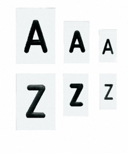 Buchstabenschablonen