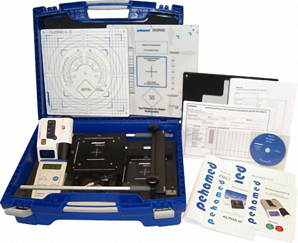 Paket FM150: geeignet für digitalen Röntgenanlagen (Aufnahme + Durchleuchtung + Monitorprüfung) gemäß DIN 6868 Teil 150/157