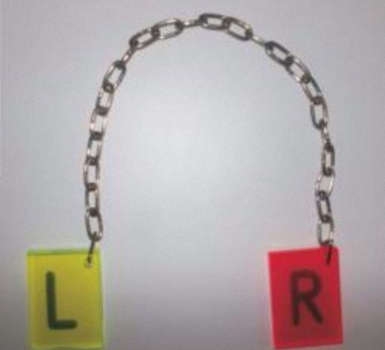 L / R Röntgenmarkierungen aus Plexiglas – Seitenmarkierungen für Röntgenaufnahmen in Wolfram