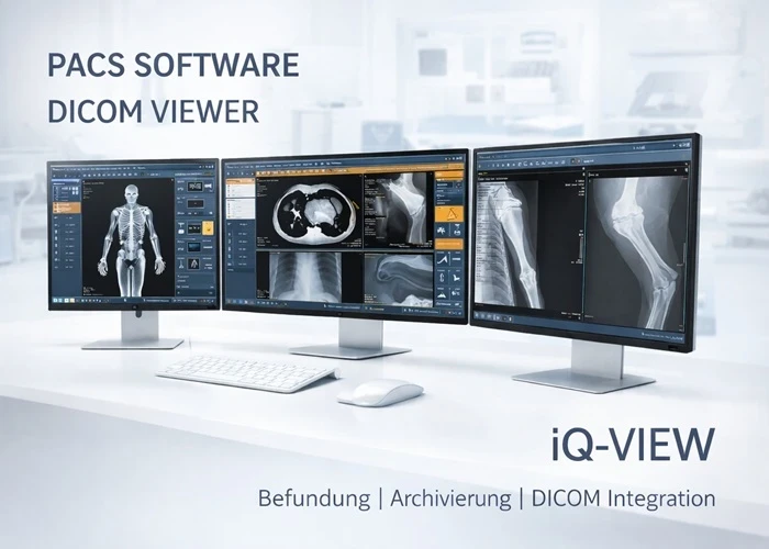 PACS Software iQ-VIEW – DICOM Bildarchiv & Befundungssoftware für Radiologie, Praxis und Veterinärmedizin