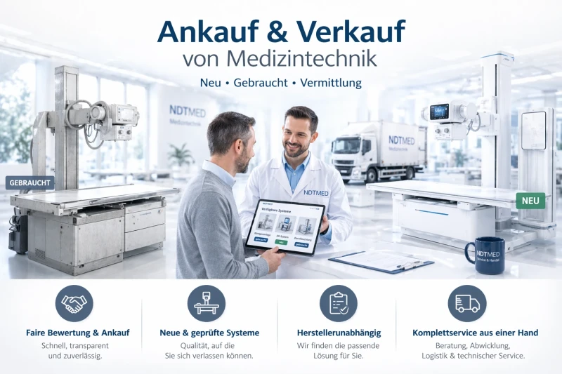 Ankauf, Verkauf und Vermittlung von Medizintechnik – Fachgerechte Lösungen für neue und gebrauchte Geräte in Praxis und Klinik