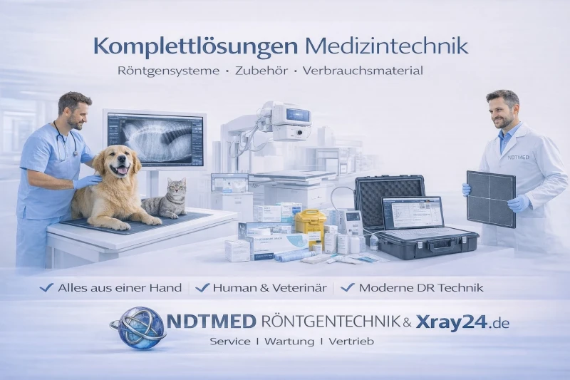 Komplettlösungen für Medizintechnik & Röntgentechnik – Neugeräte, Verbrauchsmaterial, Service und Qualitätssicherung aus einer Hand