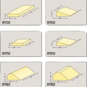 Lagerungshilfen Set 10 teilig ( PU beschichtet ) gelb