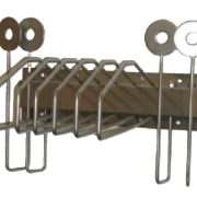Mobile fahrbarer Halter Schürzen Handschuhe