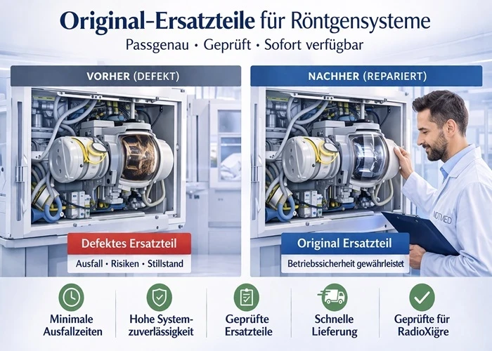 Original Ersatzteile für Röntgen und Medizintechnik – Schnelle Lieferung, geprüfte Qualität und sichere Versorgung