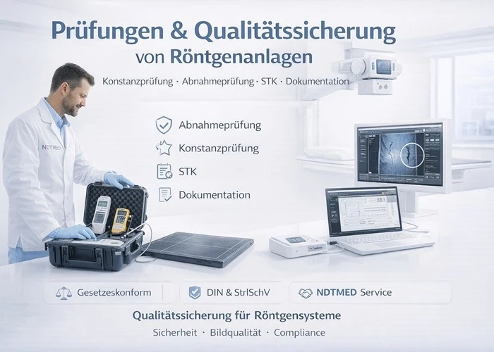 Prüfungen und Qualitätssicherung von Röntgenanlagen – Konstanzprüfung, Abnahmeprüfung und STK für Praxis und Klinik