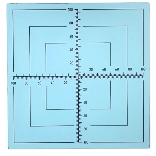 Röntgenskalenplatte – Referenzplatte mit cm-Skalen für Radiologie und Qualitätssicherung