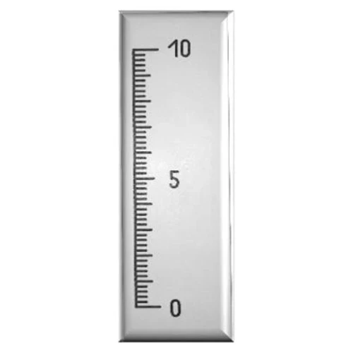 Röntgenlineal mit Wolfram – Messlineal mit 5 cm Hauptskala für Radiologie und NDT Revers