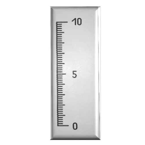 Röntgenlineal mit Wolfram – Präzisions Messlineal für Radiologie und NDT Revers