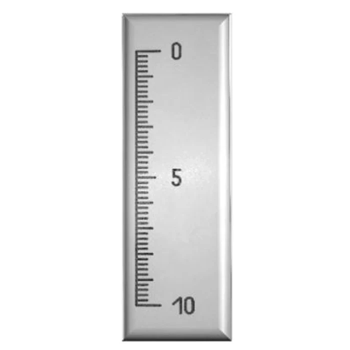 Röntgenlineal mit Wolfram – Messlineal mit 5 cm Hauptskala für Radiologie und NDT