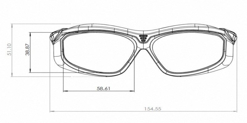 Röntgenschutzbrille Überbrille MI-50PP Strahlenschutz Augenschutz