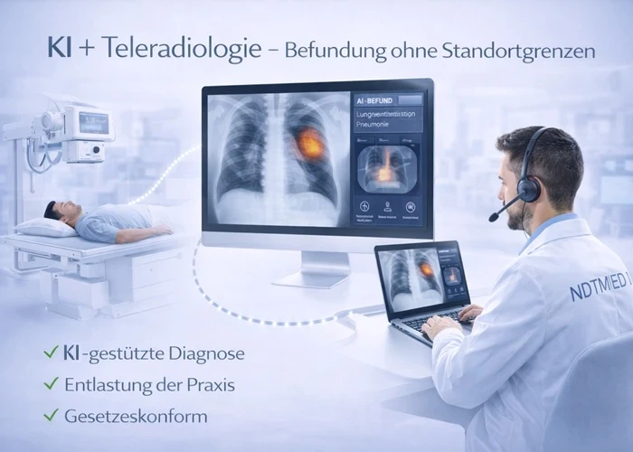 Teleradiologie – Externe radiologische Befundung für Röntgen, CT und MRT in Praxis und Klinik
