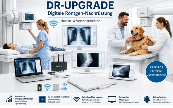 DR-Upgrade einer bestehenden Röntgenanlage mit digitalem Flachbilddetektor
